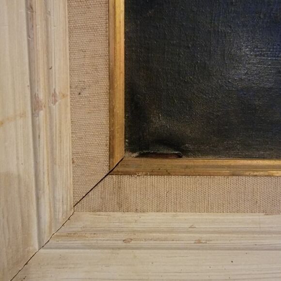 Hauntingly Beautiful Marjorie Blake Clown Painting – Large Framed Vintage Art - Picture 6 of 8